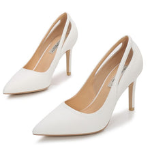 Load image into Gallery viewer, White Thin Low Heels